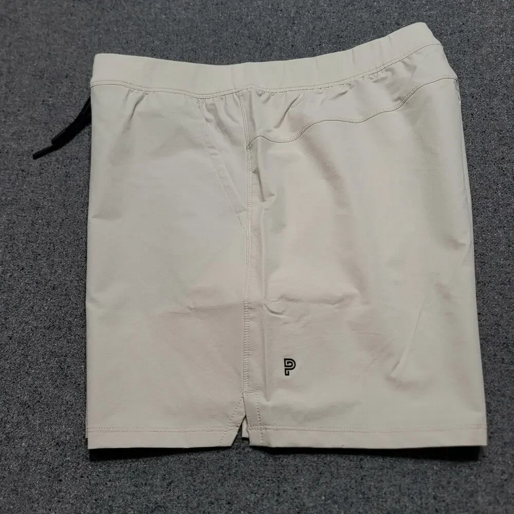 Public Rec Shorts Mens 42 Khaki Flex Casual Performance Stretch Elastic Waist 6